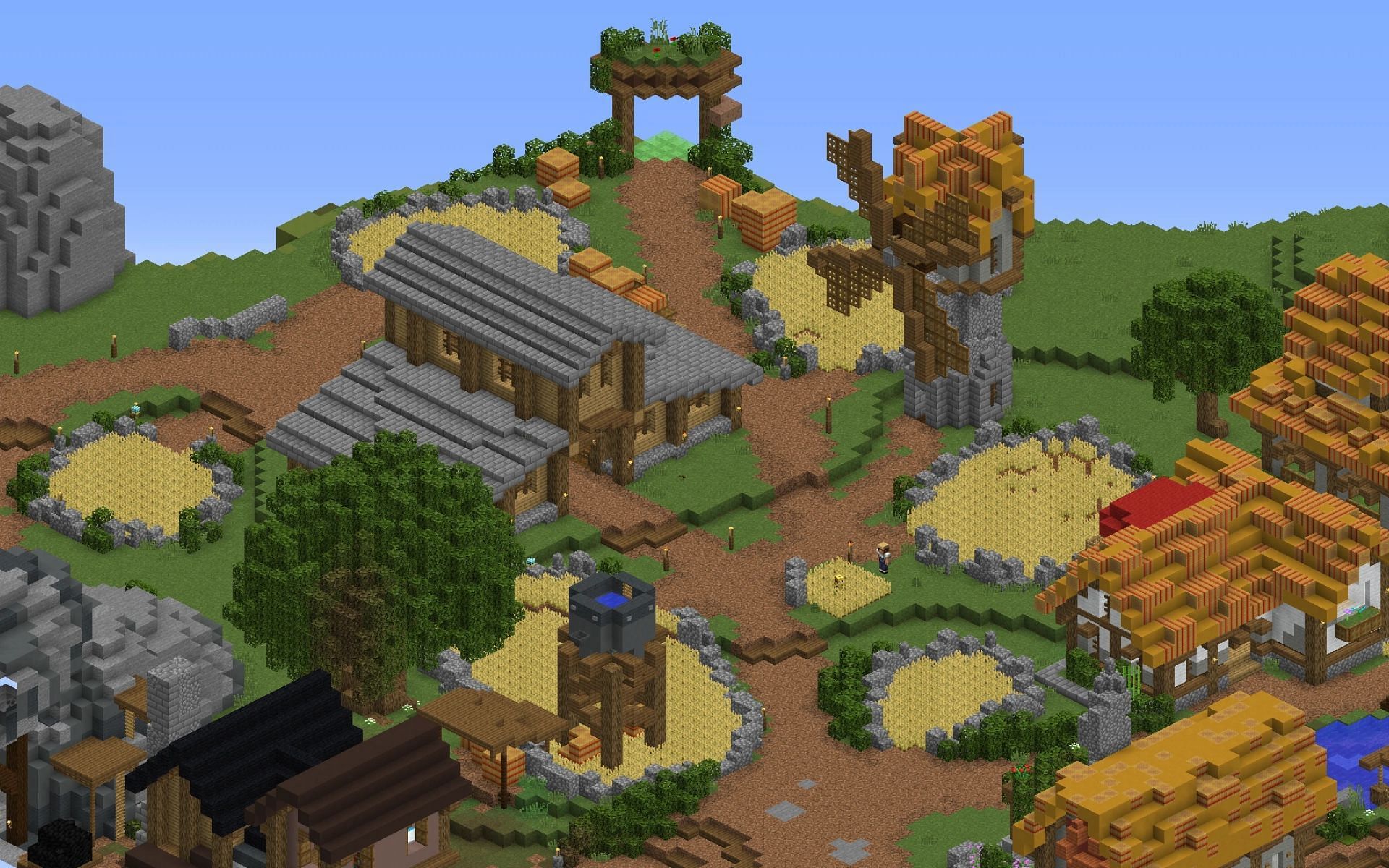 Farms are an important step in any Minecraft game (Image via Hypixel)