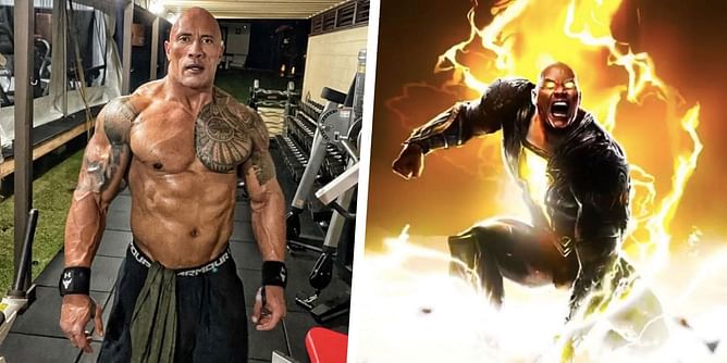 The Rock gives a sneak peek into his Black Adam look