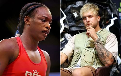 Claressa Shields (left) and Jake Paul (right)