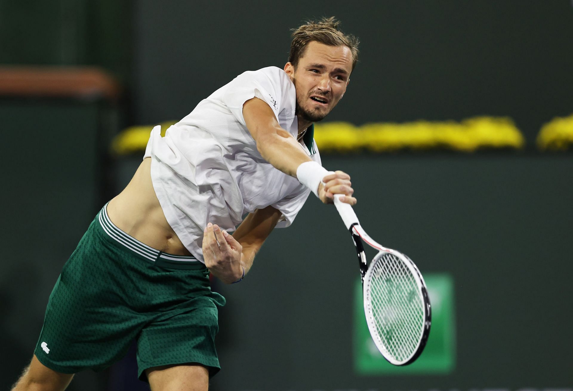 Daniil Medvedev at the BNP Paribas Open - Day 6