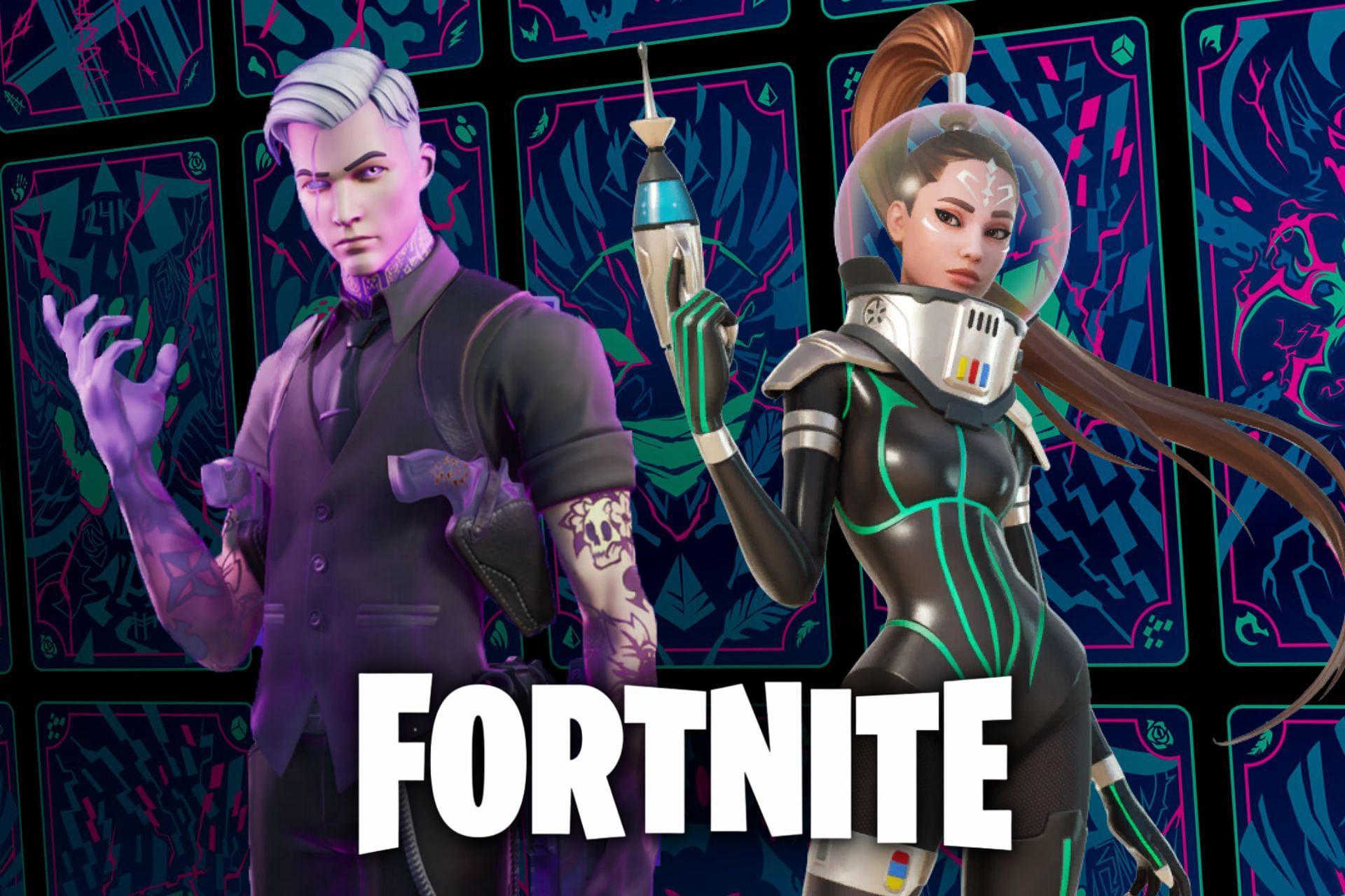 Fortnitemare cards reveal upcoming Fortnite skins (Image via Sportskeeda)