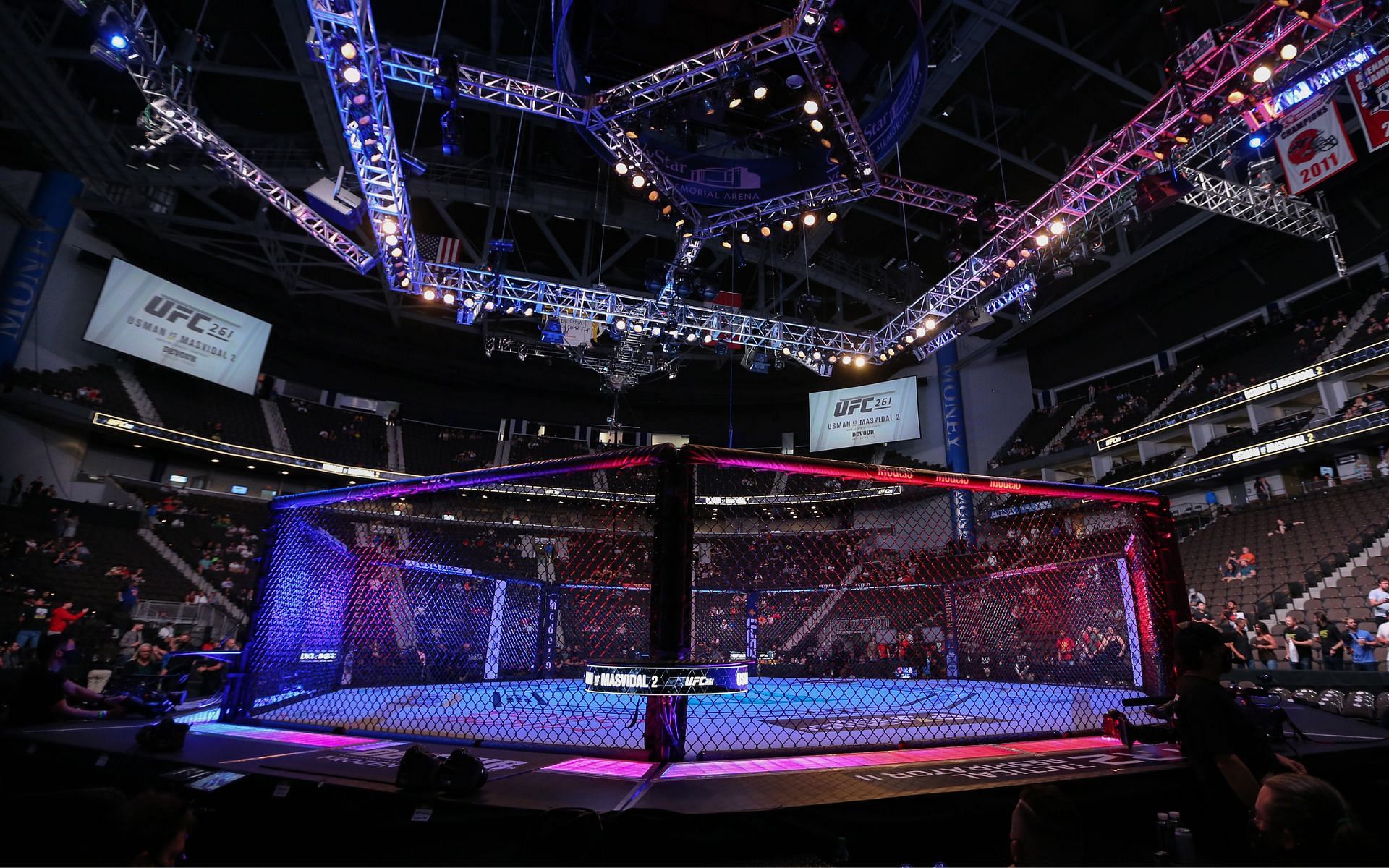 The Vystar Veterans Memorial Arena in Florida where UFC 261: Usman vs. Masvidal 2 was held in April earlier this year