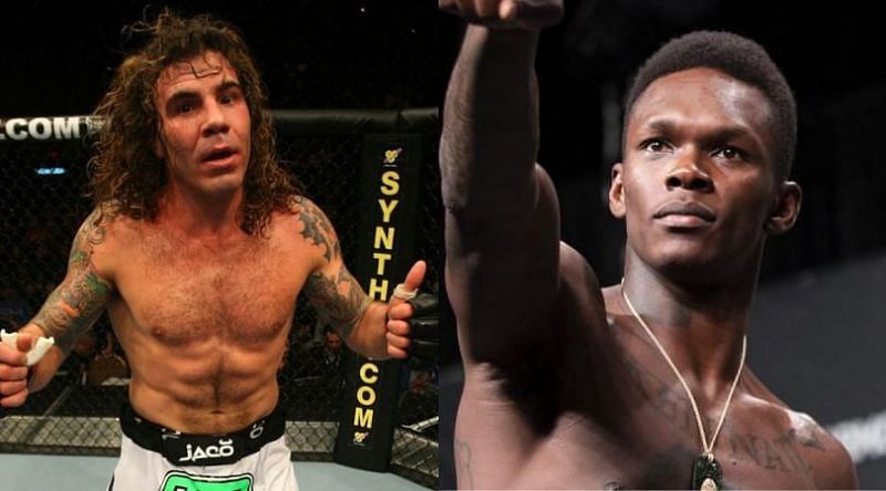 Clay Guida (left) and Israel Adesanya (right)