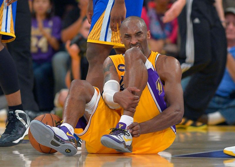 Kobe Bryant tears his Achilles in 2013 [Source: NY Times]
