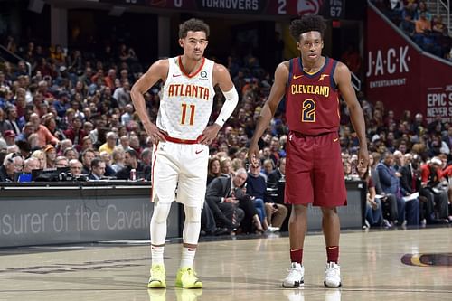 Trae Young and the Atlanta Hawks visit Collin Sexton and the Cleveland Cavaliers for a game on Saturday. [Photo: Bleacher Report]