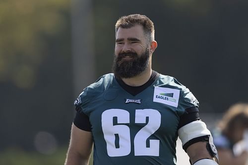 Jason Kelce at Philadelphia Eagles training camp