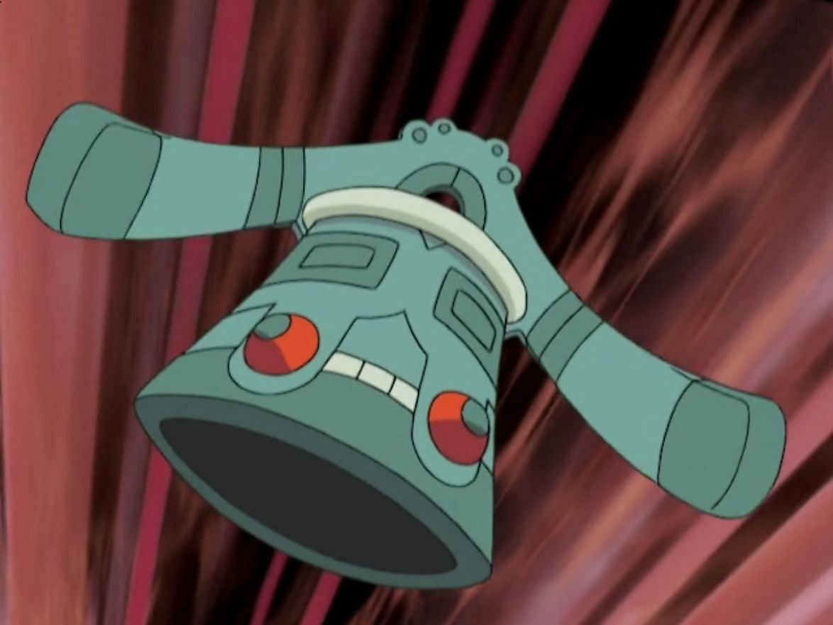 Lucian&#039;s Bronzong in the anime (Image via The Pokemon Company)