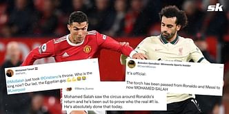 Twitter explodes as Mohamed Salah's hat-trick helps Liverpool batter Manchester United 5-0 in the Premier League