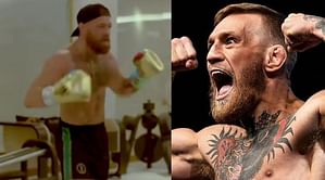Watch: Conor McGregor trains for the first time since suffering leg break at UFC 264, shows off incredible boxing skills