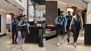 T20 World Cup 2021: [Watch] Virat Kohli and Co. leave hotel for India-Pakistan clash