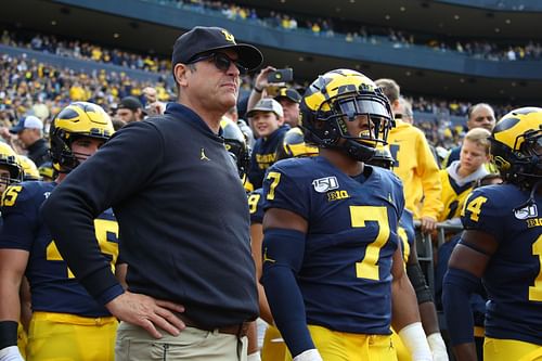 University of Michigan head coach Jim Harbaugh