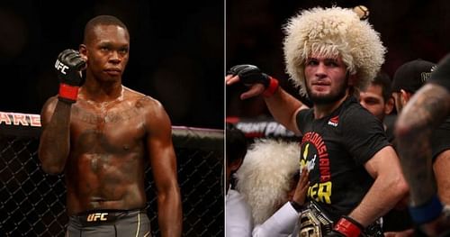 Israel Adesanya (left) and Khabib Nurmagomedov (right)