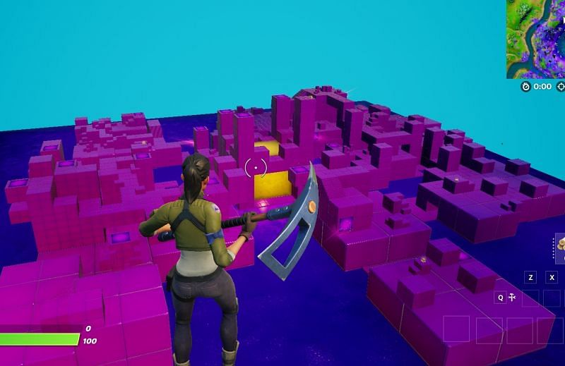 New Cube Town POI in Fortnite Chapter 2 Season 8 (Image via FortTory/Twitter)