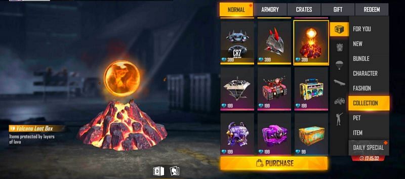 Volcano Loot Box (Image via Free Fire)