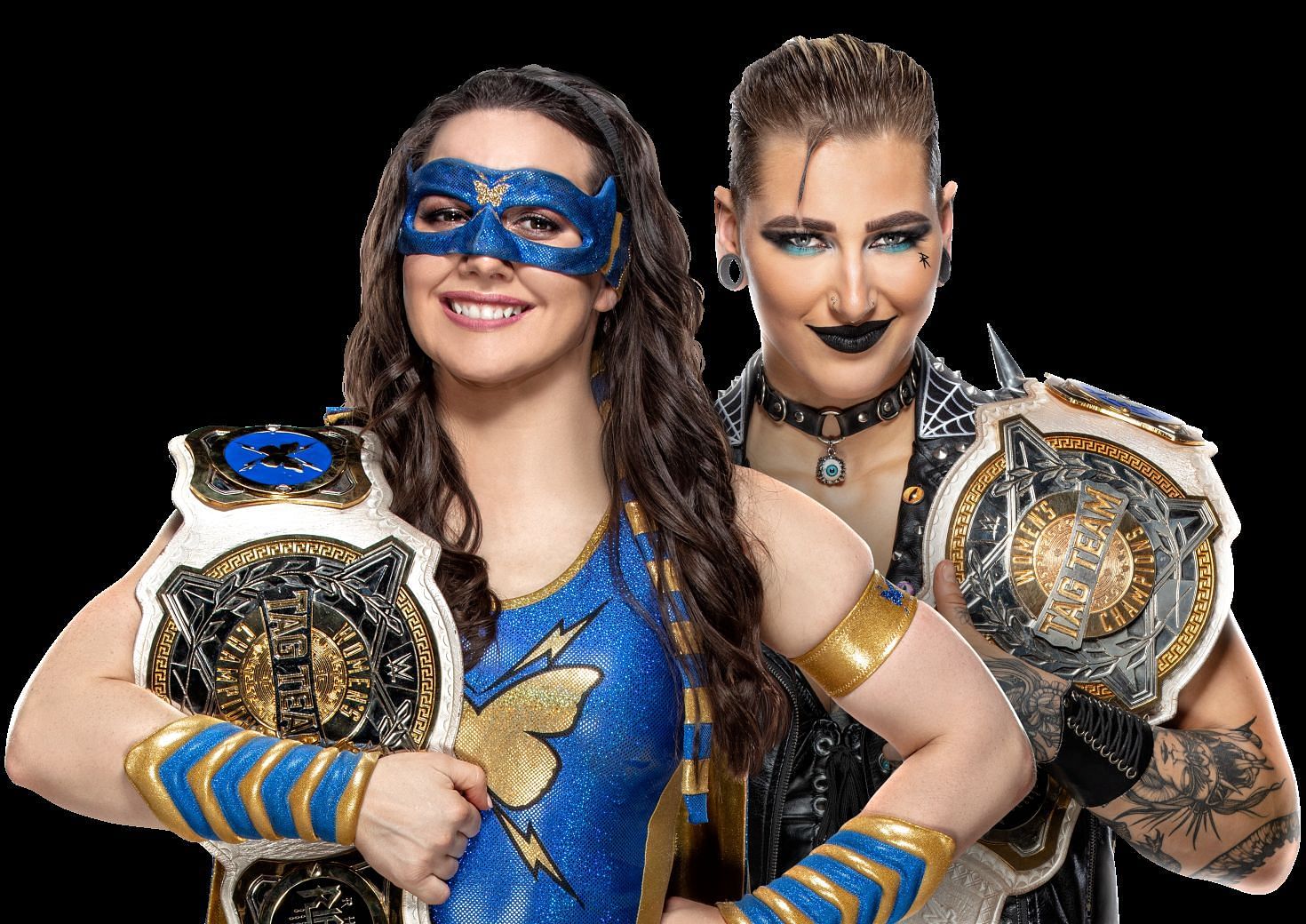 WWE Women&#039;s Tag Team Champions Nikki A.S.H. and Rhea Ripley