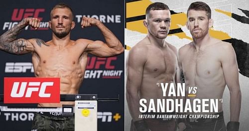 TJ Dillashaw (left) and Petr Yan vs Cory Sandhagen (right) [Image credits: @petr_yan on Instagram]