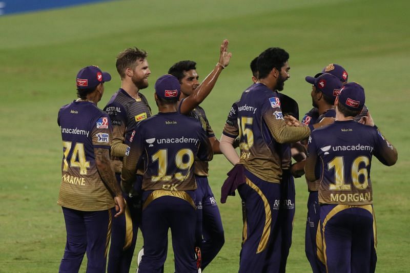 KKR are fourth in the IPL 2021 table with 14 points from as many games [Credits: IPL]