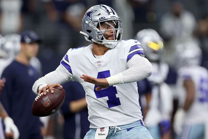 Is Dak Prescott playing tonight against the Giants?