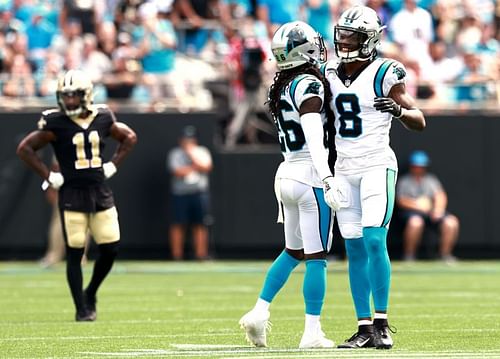 Carolina Panthers cornerbacks Jaycee Horn and Donte Jackson