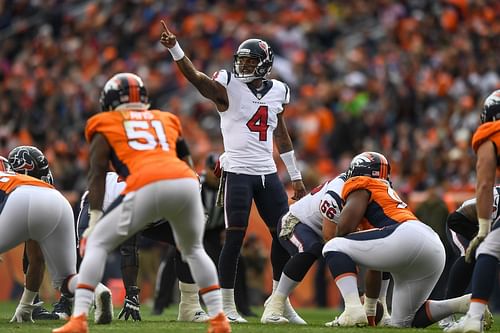 Deshaun Watson of the Houston Texans v Denver Broncos