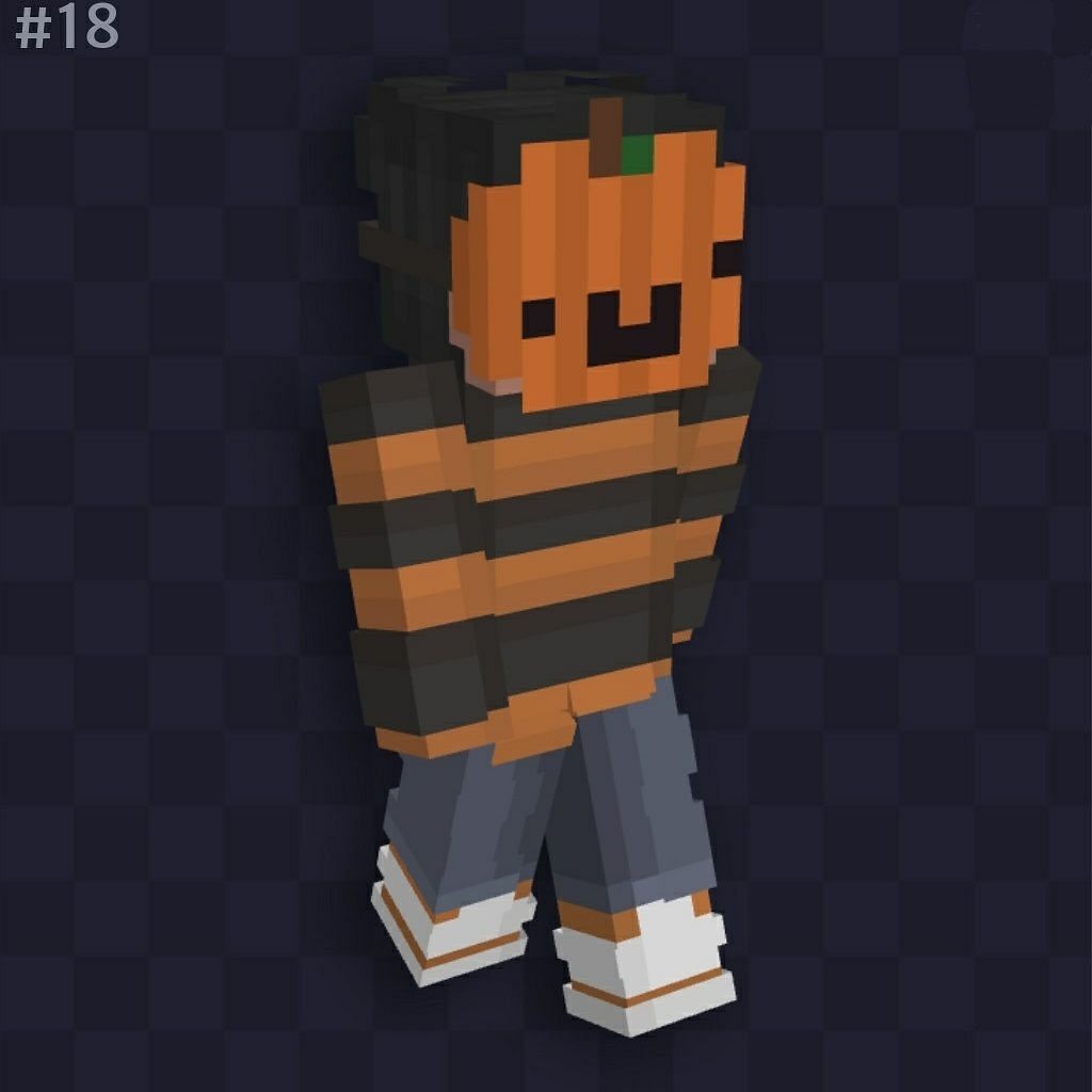 The Pumpkin Mask skin (Image via Namemc.com)