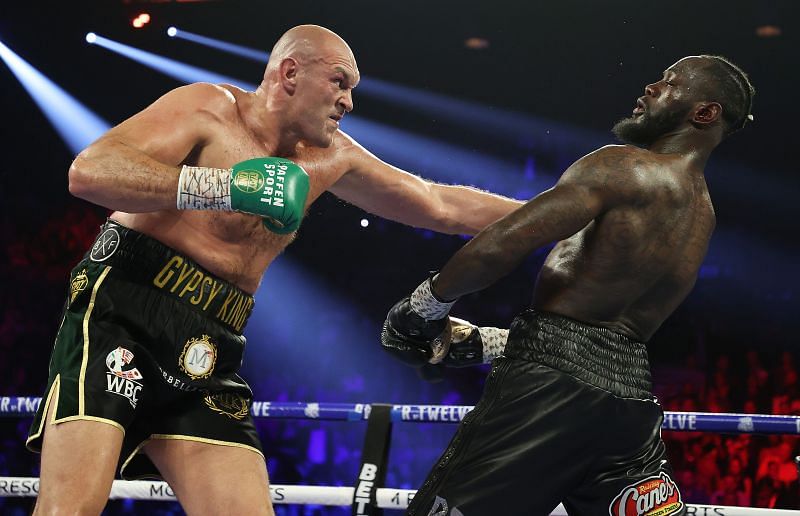 Tyson Fury vs. Deontay Wilder during their rematch