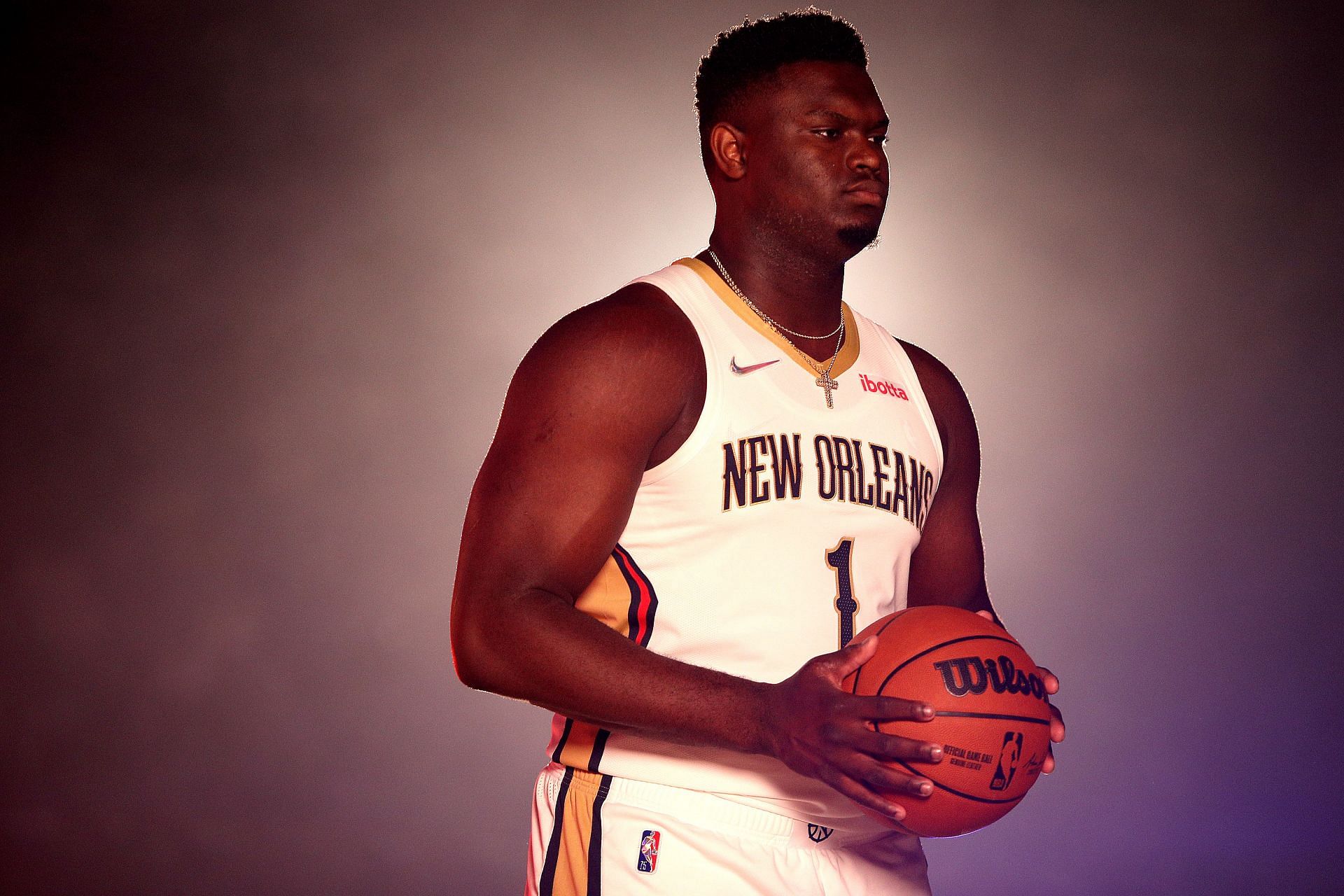 Zion Williamson at the New Orleans Pelicans&#039; Media Day