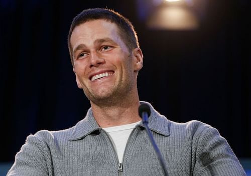 Tom Brady at the Super Bowl Winner - Press Conference