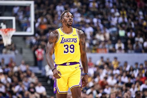 Dwight Howard of the LA Lakers was snubbed in the NBA's 75th Anniversary Team.