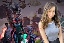 Pokimane in disbelief as she finds an unexpected guest during a Valorant game