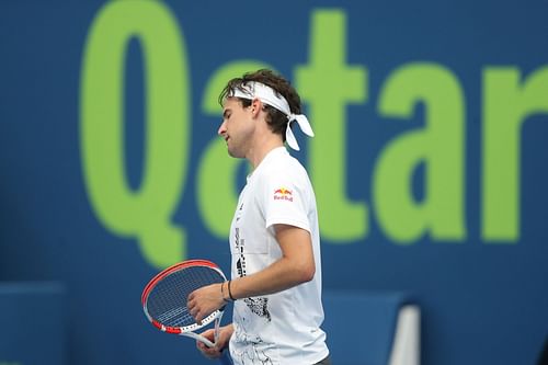 Dominic Thiem at the 2021 Qatar ExxonMobil Open