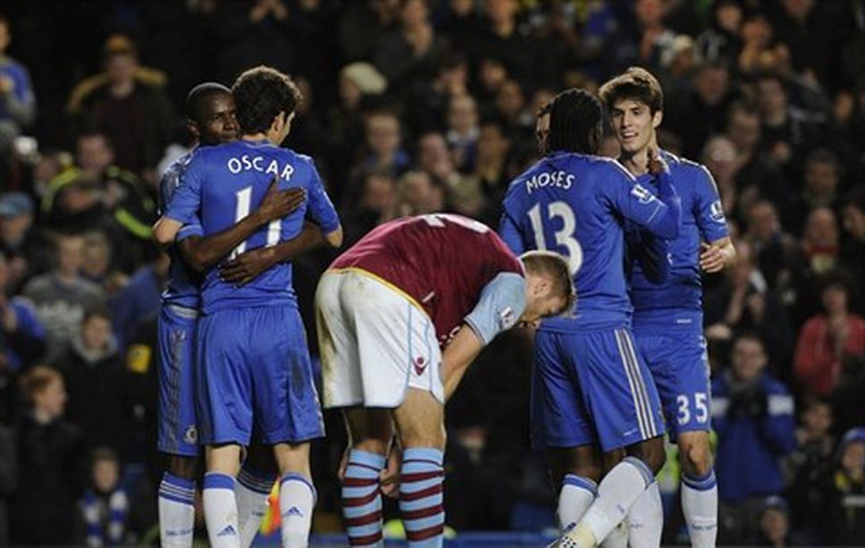 Chelsea had a field day against the Villans that night.
