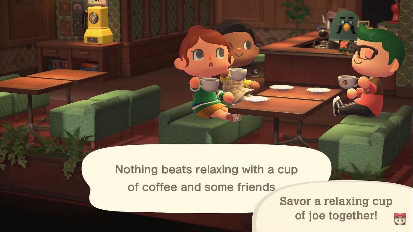 Consuming coffee can elicit a different response each time (Image via Nintendo)