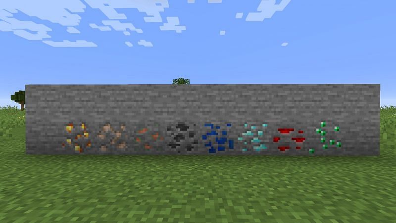Without ores, many items in Minecraft aren&#039;t capable of being made (Image via Mojang).