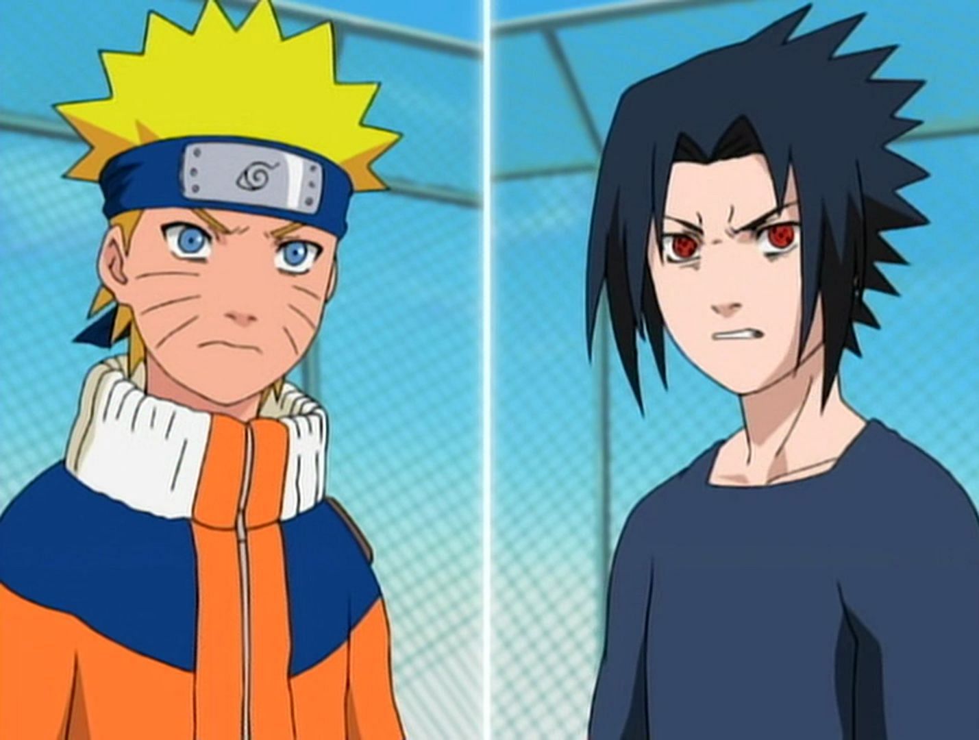 Naruto Uzumaki and Sasuke Uchiha (Image via Narutopedia.com)