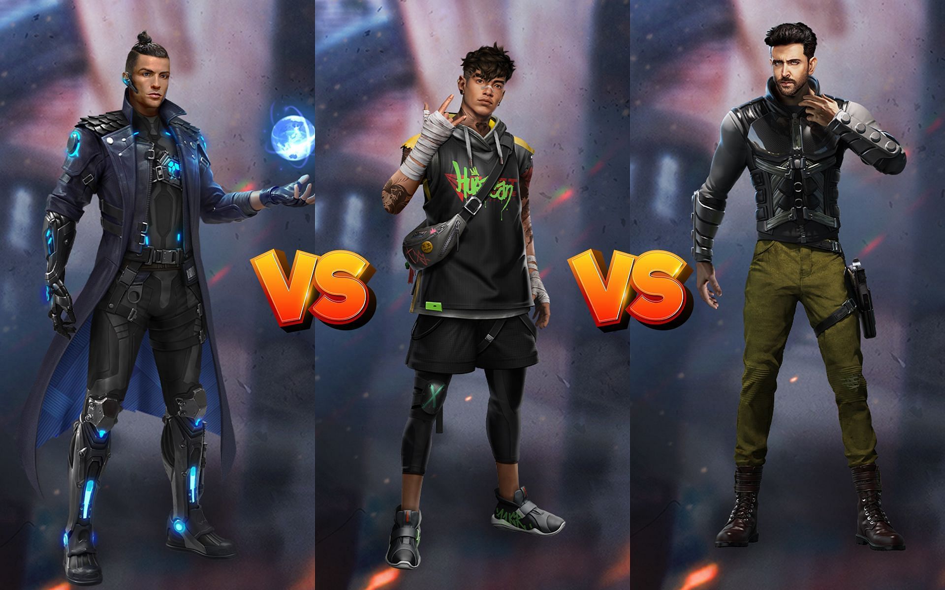 Chrono vs Shirou vs Jai: Who is more suited for Clash Squad matches? (Image via Sportskeeda)