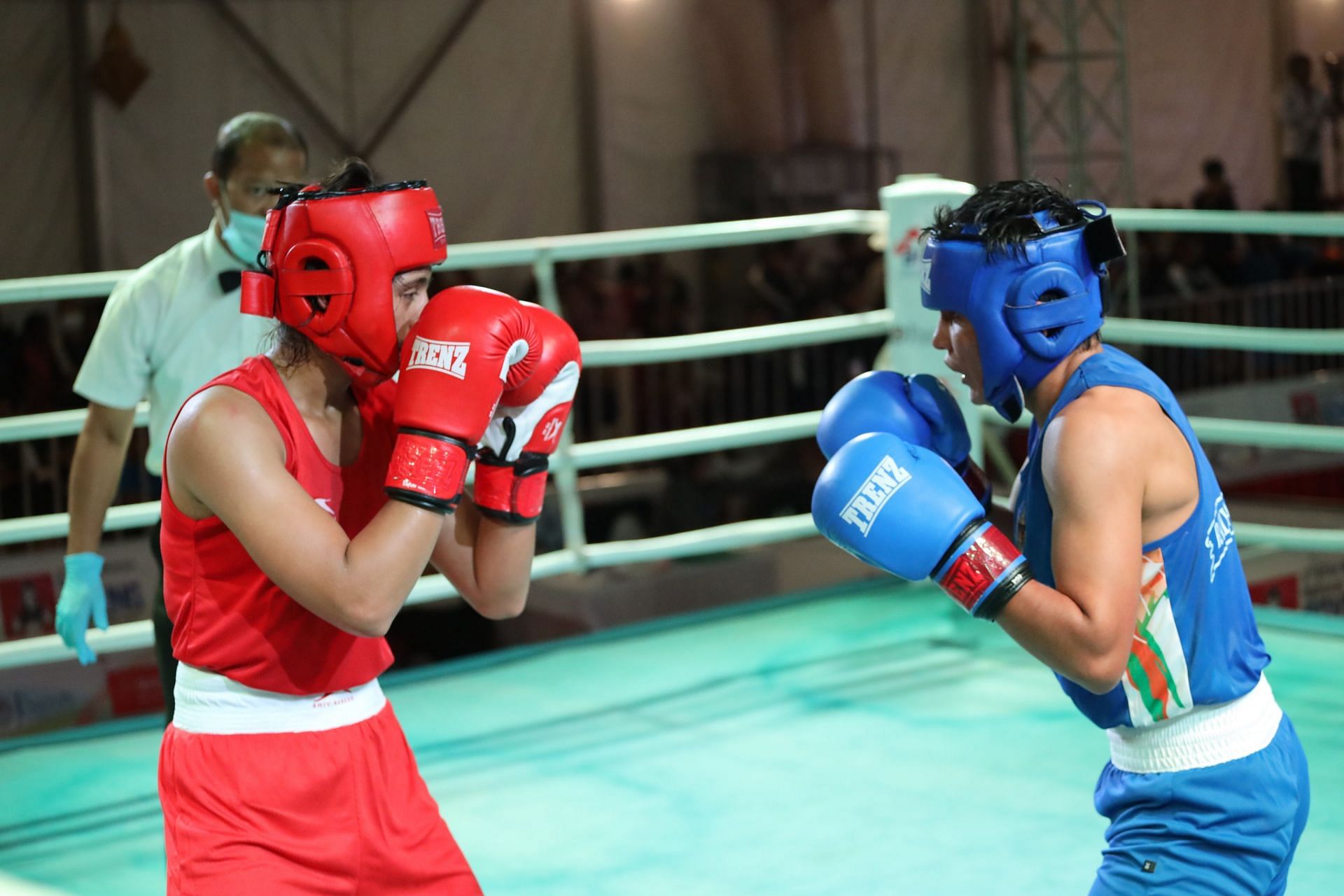 Women boxers in action at the National Boxing Championships. (PC: BFI)