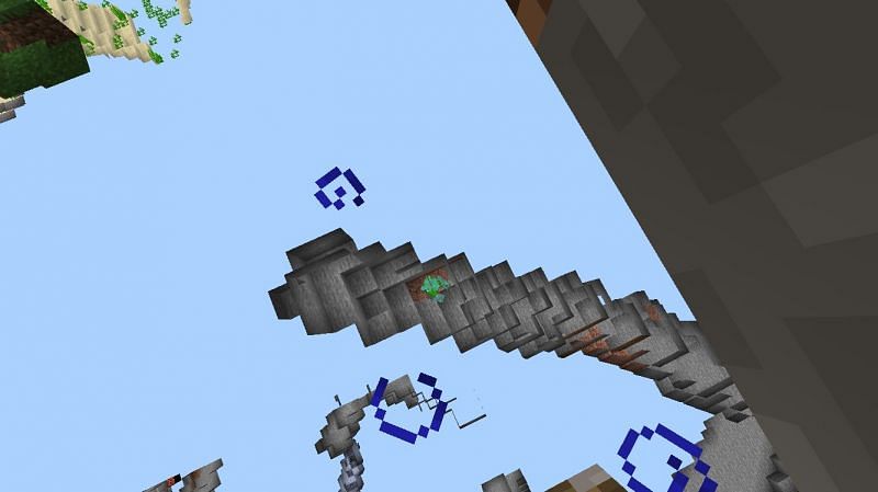 While there are many ways to get x-ray vision, the end result remains the same (Image via Mojang).