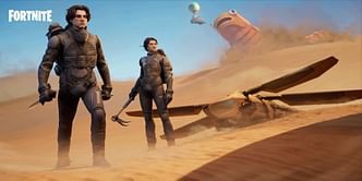 Fortnite Dune collaboration: Zendaya & Timothy skins, new desert biome, Sandworm and more