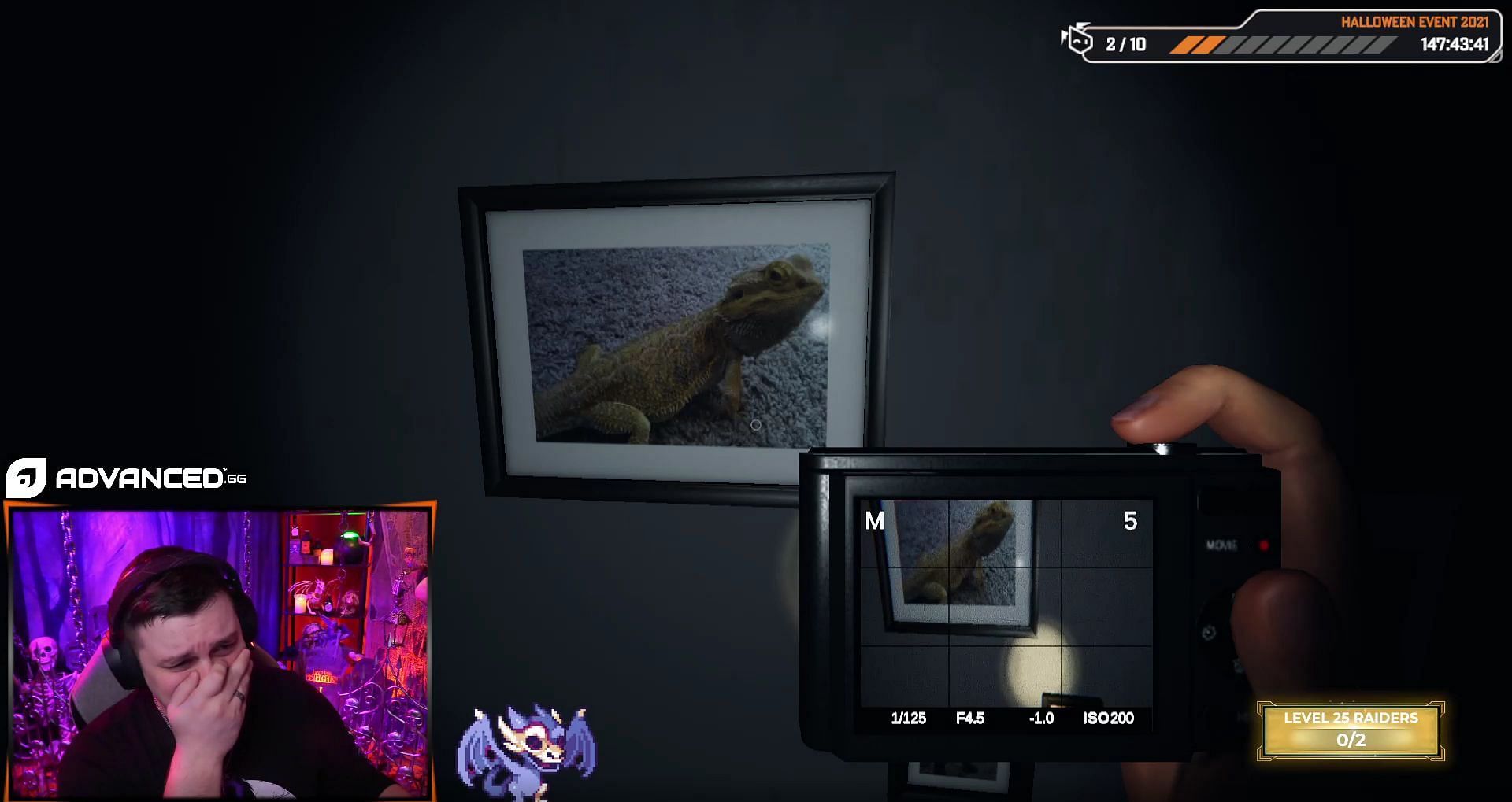 DreamWarrior breaks down after seeing his pet lizard in Phasmophobia (Image via DreamWarrior, Twitch)