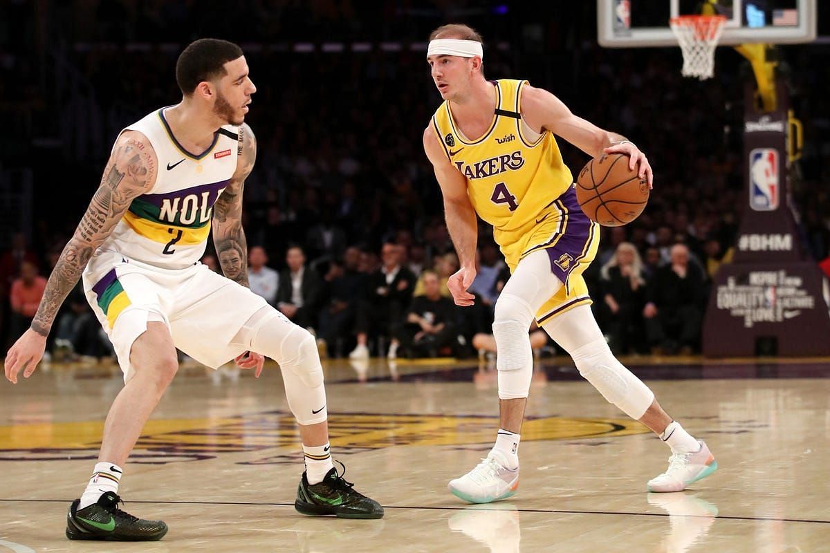 Alex Caruso and Lonzo Ball set the tone defensively for the Chicago Bulls against the New York Knicks. [Photo: Forbes]