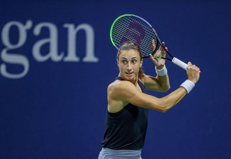 Petra Martic in action at the 2021 US Open