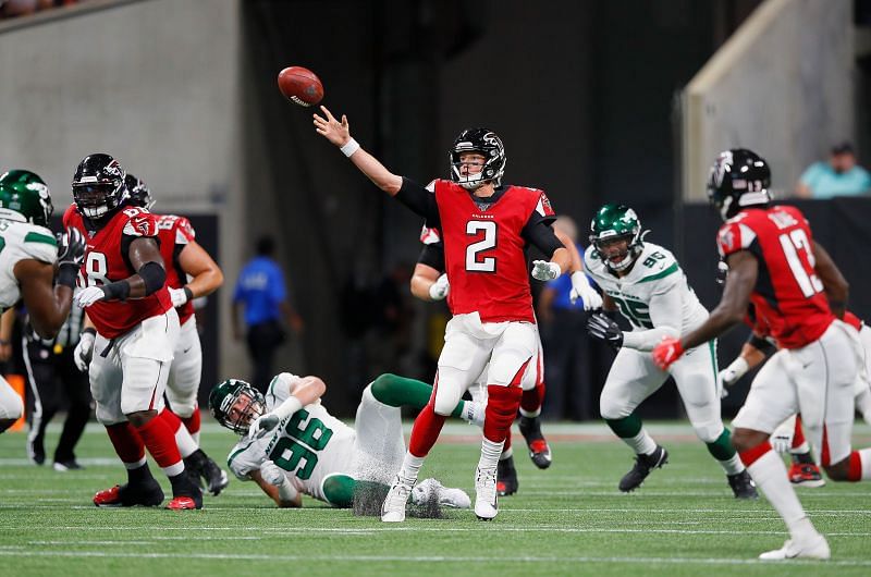 The New York Jets and the Atlanta Falcons face in London