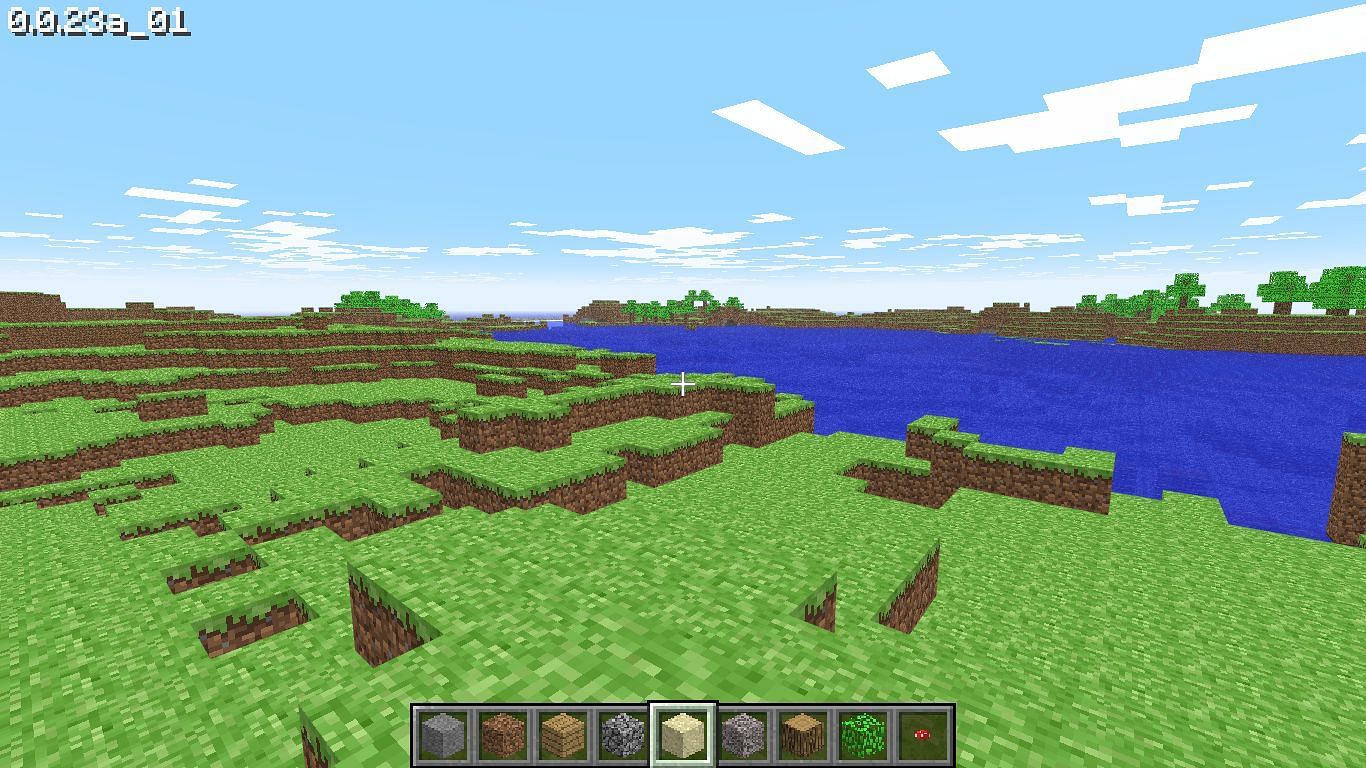 Old world generation (Image via Minecraft)