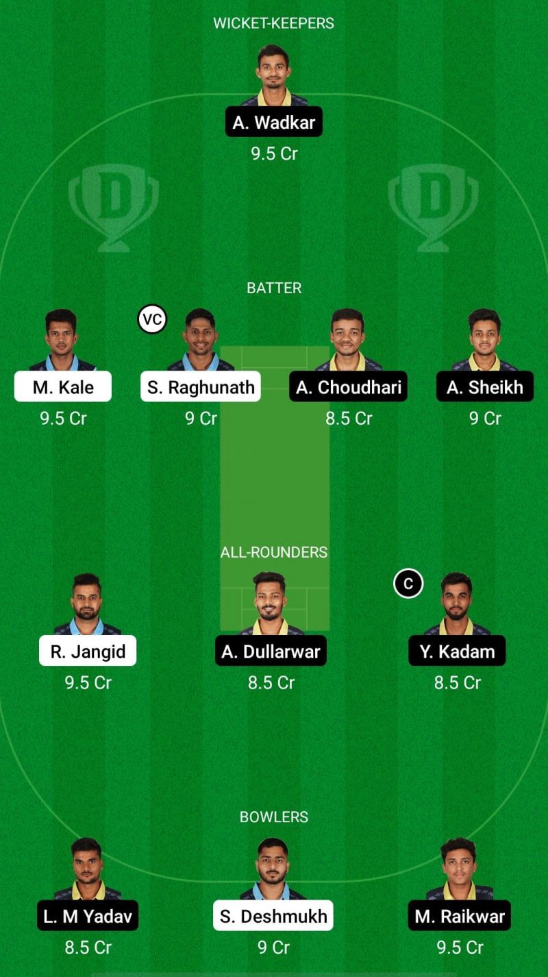 SKB vs YLW Dream11 Prediction - VCA T20