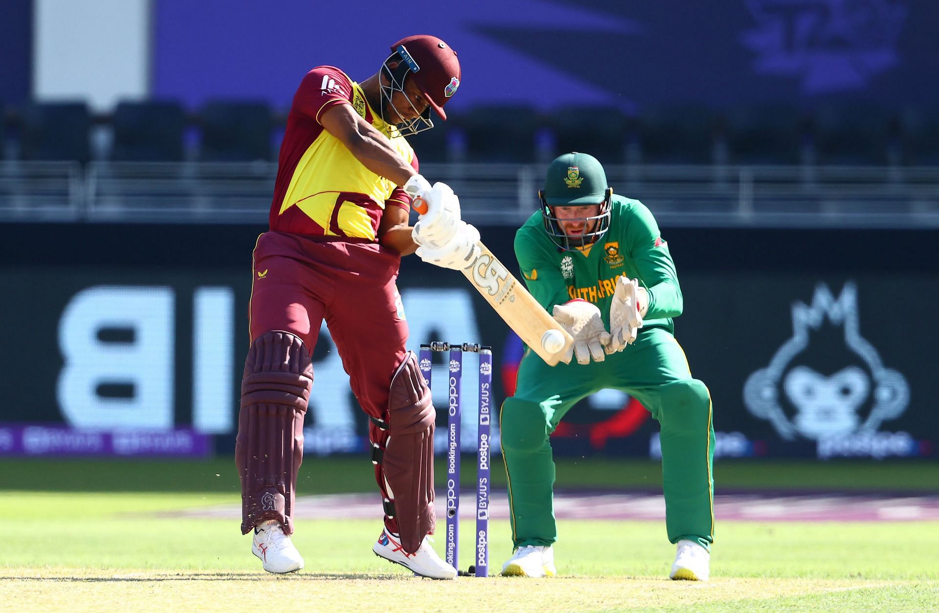 Evin Lewis scored a fifty against South Africa in his previous game