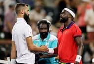 Frances Tiafoe after beating Benoit Paire at the BNP Paribas Open