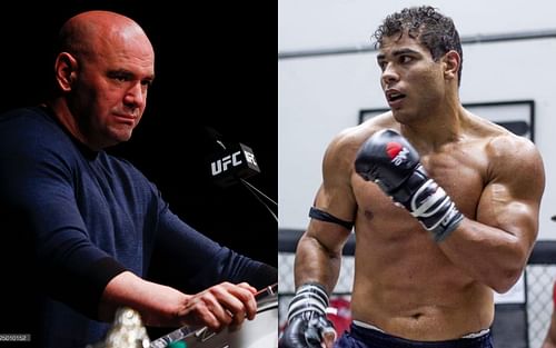 Dana White (L) via Getty and Paulo Costa (R) via Instagram @borrachinhamma