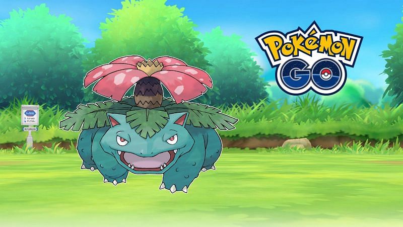 Venusaur has seen a recent rise in use and popularity compared to its Kanto starter comrades (Image via Niantic).