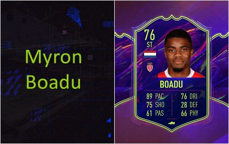 Myron Boadu OTW SBC (Images via EA Sports)